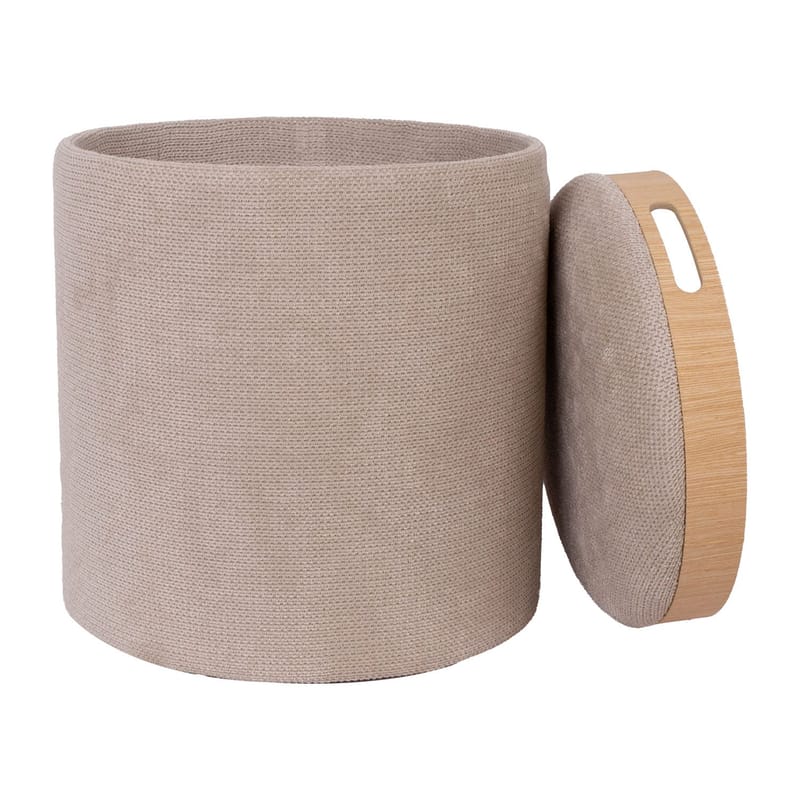 Ottoman/Table HOME4YOU - Beige - Møbler - Stoler & lenestoler - Krakk - Puff