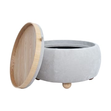 Ottoman/Table HOME4YOU - Beige - Møbler - Stoler & lenestoler - Krakk - Puff - Sittepuff med oppbevaring