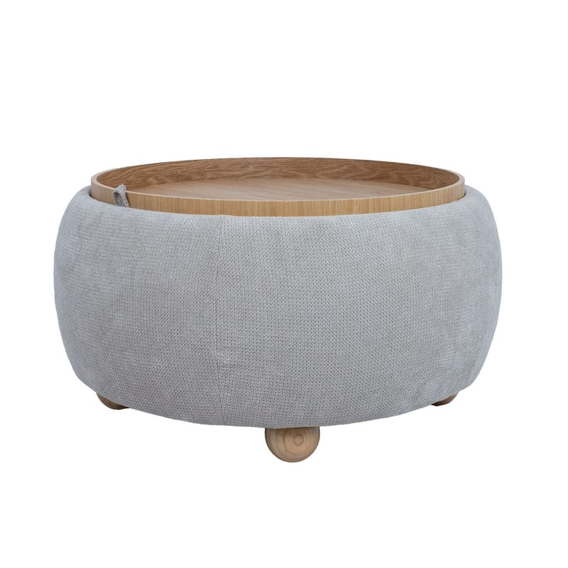 Ottoman/Table HOME4YOU - Beige - Møbler - Stoler & lenestoler - Krakk - Puff