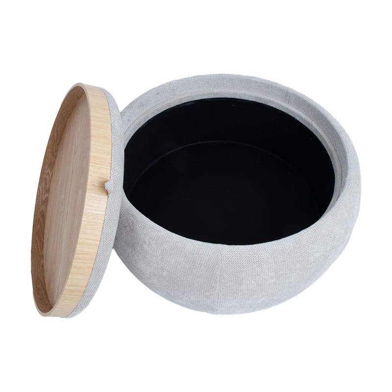 Ottoman/Table HOME4YOU - Beige - Møbler - Stoler & lenestoler - Krakk - Puff