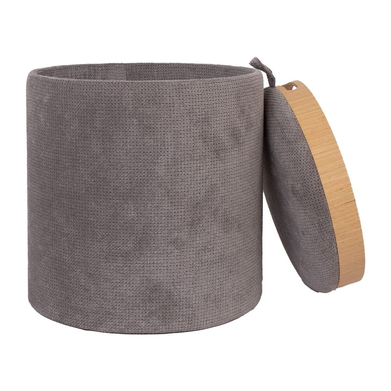 Ottoman/Table HOME4YOU - Grå - Møbler - Stoler & lenestoler - Krakk - Puff