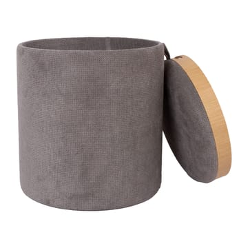 Ottoman/Table HOME4YOU - Grå - Møbler - Stoler & lenestoler - Krakk - Puff - Sittepuff med oppbevaring