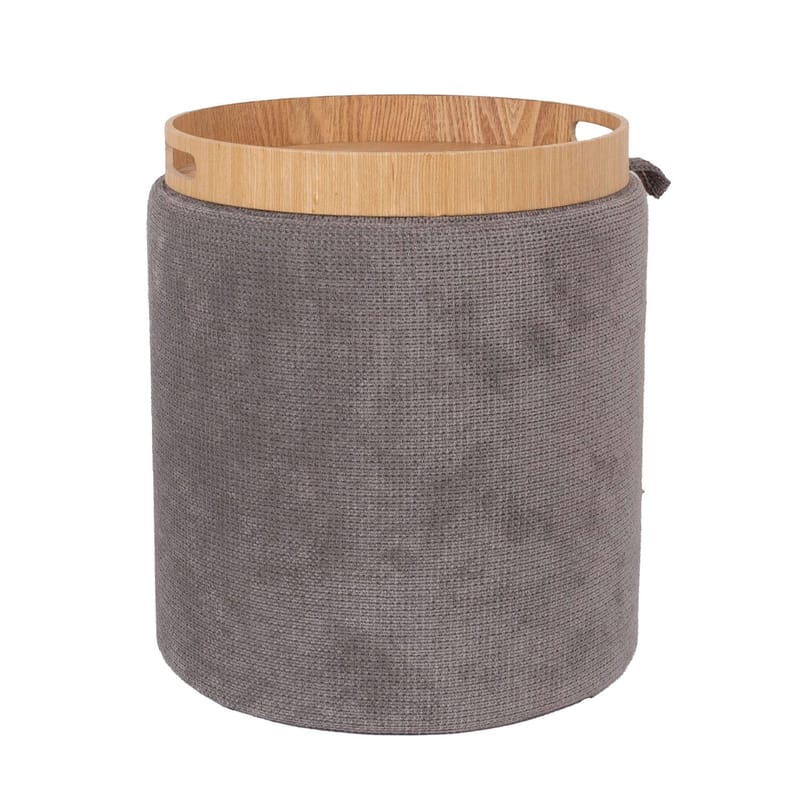 Ottoman/Table HOME4YOU - Grå - Møbler - Stoler & lenestoler - Krakk - Puff
