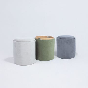 Ottoman/Table HOME4YOU - Grå - Møbler - Stoler & lenestoler - Krakk - Puff - Sittepuff med oppbevaring