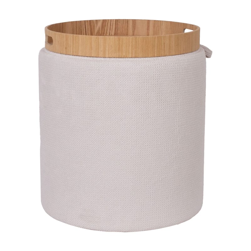 Ottoman/Table HOME4YOU, Hvit