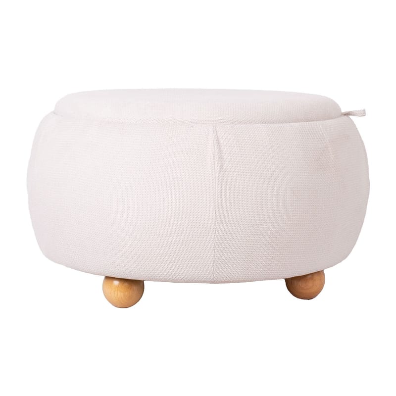 Ottoman/Table HOME4YOU - Hvit - Møbler - Stoler & lenestoler - Krakk - Puff