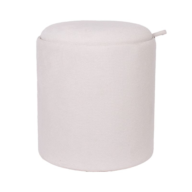 Ottoman/Table HOME4YOU - Hvit - Møbler - Stoler & lenestoler - Krakk - Puff