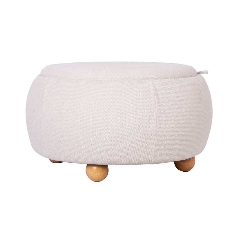 Ottoman/Table HOME4YOU - Hvit - Møbler - Stoler & lenestoler - Krakk - Puff