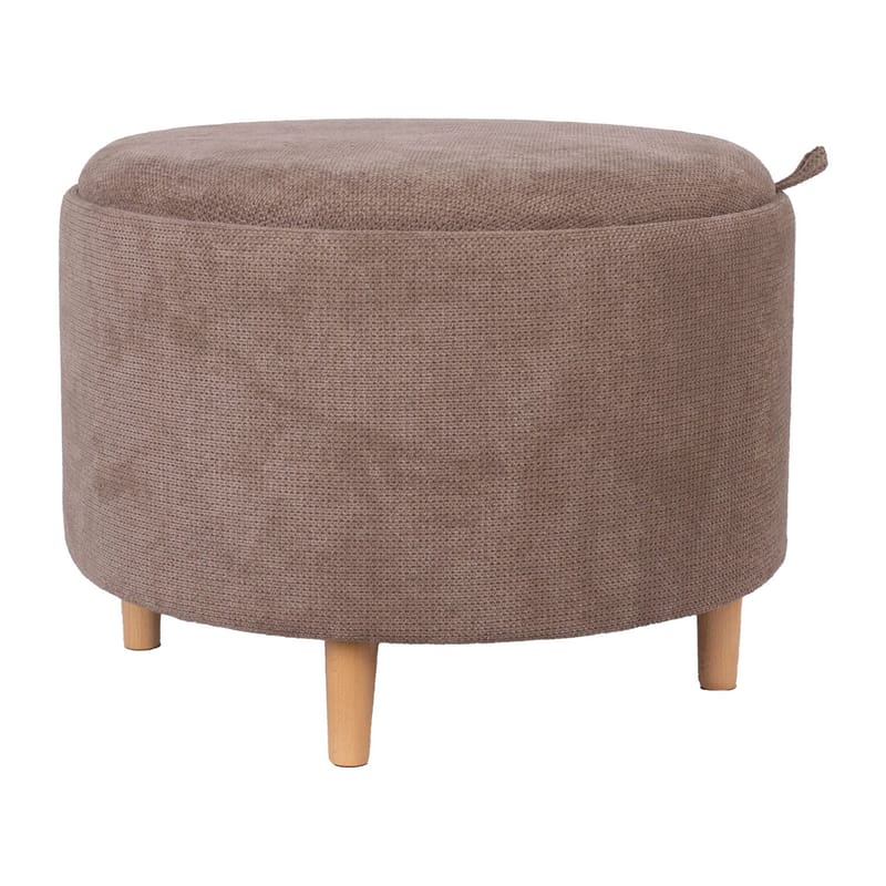 Ottoman/Table HOME4YOU - Lysebrun - Møbler - Stoler & lenestoler - Krakk - Puff