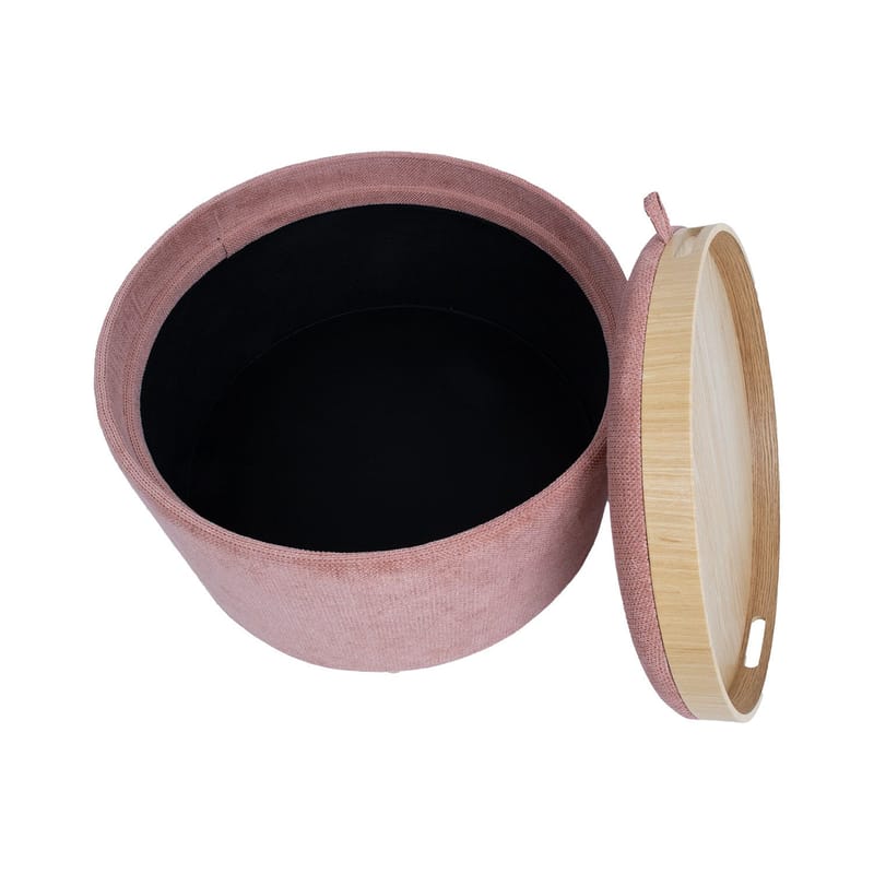 Ottoman/Table HOME4YOU - Rosa - Møbler - Stoler & lenestoler - Krakk - Puff