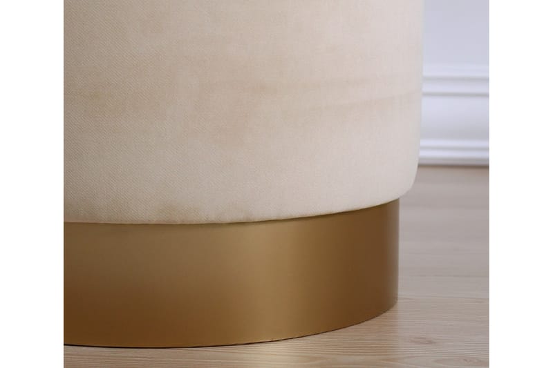 Owensboro Sittepuff 40 cm - Beige - Møbler - Stoler & lenestoler - Krakk - Puff