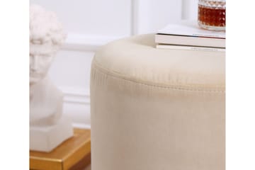 Owensboro Sittepuff 40 cm - Beige - Møbler - Stoler & lenestoler - Krakk - Puff