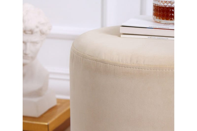 Owensboro Sittepuff 40 cm - Beige - Møbler - Stoler & lenestoler - Krakk - Puff