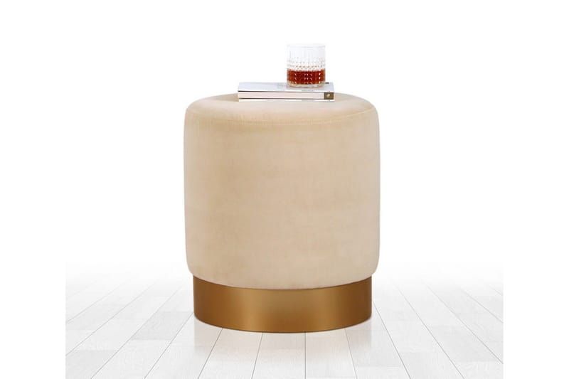 Owensboro Sittepuff 40 cm - Beige - Møbler - Stoler & lenestoler - Krakk - Puff