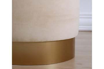 Owensboro Sittepuff 40 cm - Beige - Møbler - Stoler & lenestoler - Krakk - Puff