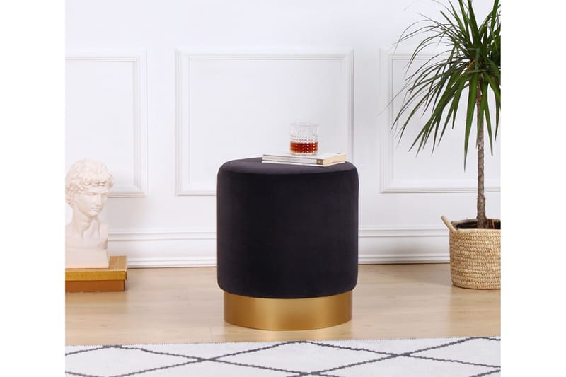 Owensboro Sittepuff 40 cm - Grå - Møbler - Stoler & lenestoler - Krakk - Puff