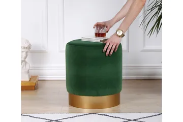 Owensboro Sittepuff 40 cm - Grønn - Møbler - Stoler & lenestoler - Krakk - Puff