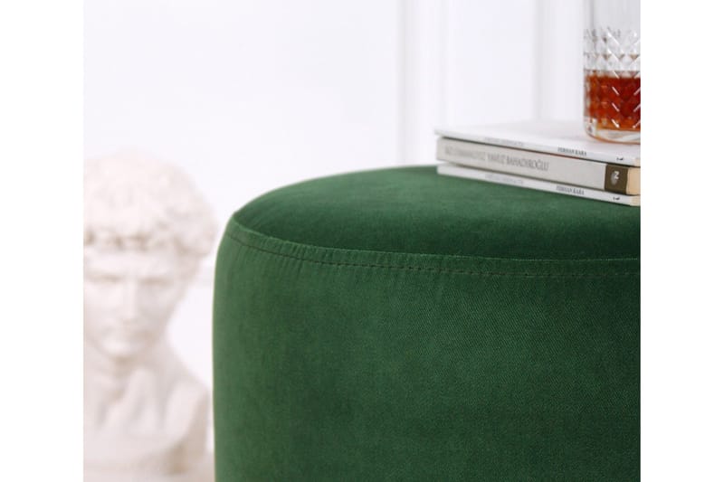 Owensboro Sittepuff 40 cm - Grønn - Møbler - Stoler & lenestoler - Krakk - Puff