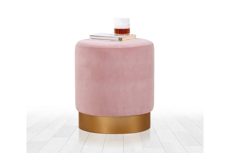 Owensboro Sittepuff 40 cm - Rosa - Møbler - Stoler & lenestoler - Krakk - Puff