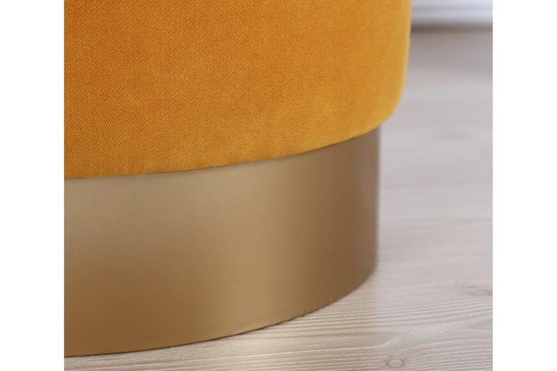 Owensboro Sittepuff 40 cm - Sennepsgul - Møbler - Stoler & lenestoler - Krakk - Puff