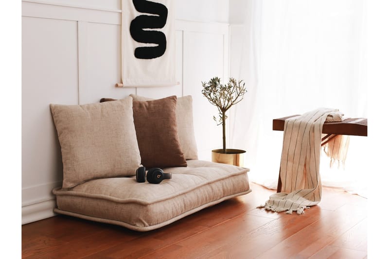 Parul Sittepuff 100 cm - Cream - Møbler - Stoler & lenestoler - Krakk - Puff