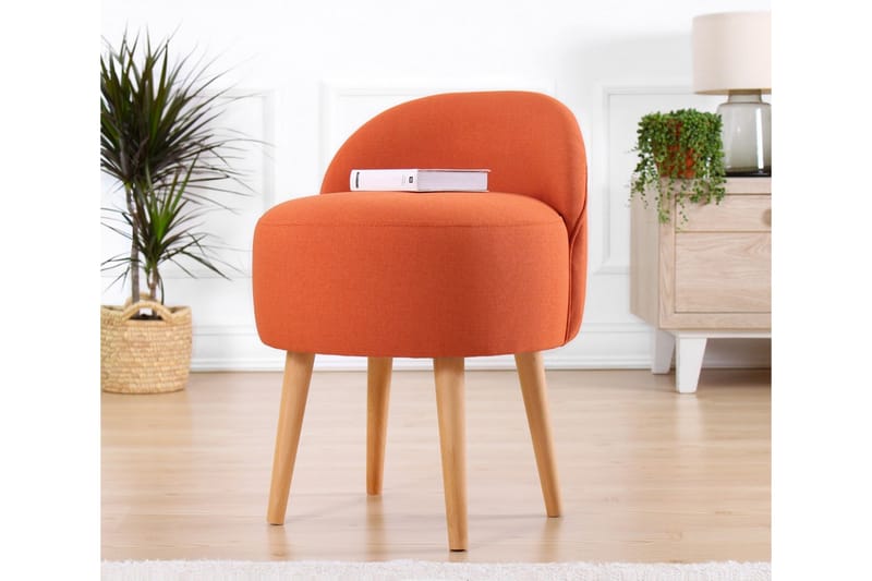 Philippi Sittepuff 42 cm - Oransje - Møbler - Stoler & lenestoler - Krakk - Puff