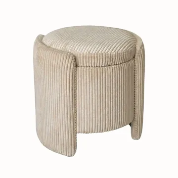 Puff Atelier Del Sofa Cuddle (50 x 46 x 42 cm) beige - Beige - Møbler - Stoler & lenestoler - Krakk - Puff - Sittepuff med oppbevaring