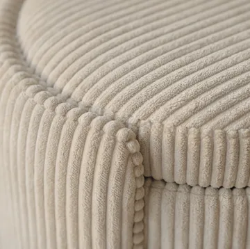 Puff Atelier Del Sofa Cuddle (50 x 46 x 42 cm) beige - Beige - Møbler - Stoler & lenestoler - Krakk - Puff - Sittepuff med oppbevaring