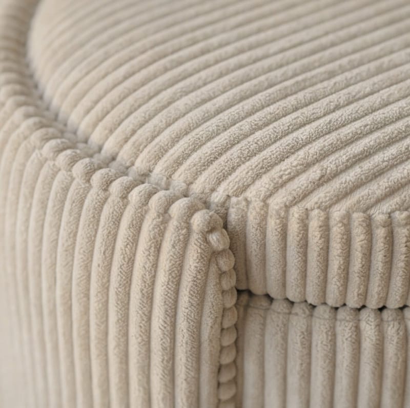 Puff Atelier Del Sofa Cuddle (50 x 46 x 42 cm) beige - Beige - Møbler - Stoler & lenestoler - Krakk - Puff - Sittepuff med oppbevaring