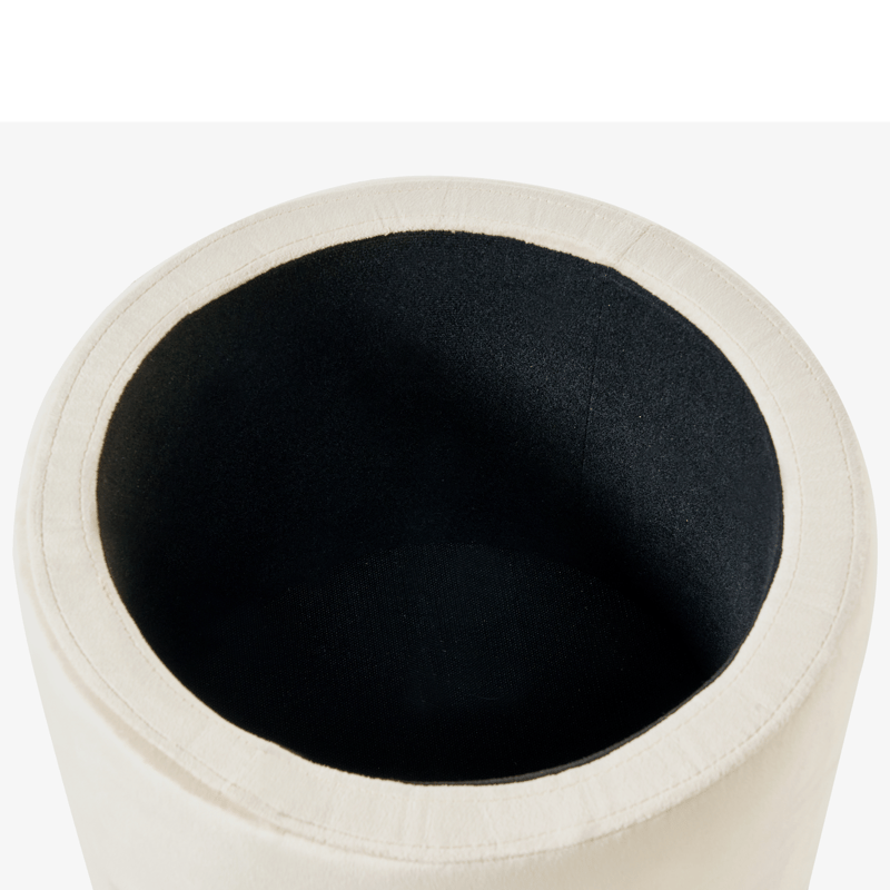 Puff Wenona - Lys beige - Møbler - Stoler & lenestoler - Krakk - Puff - Sittepuff med oppbevaring