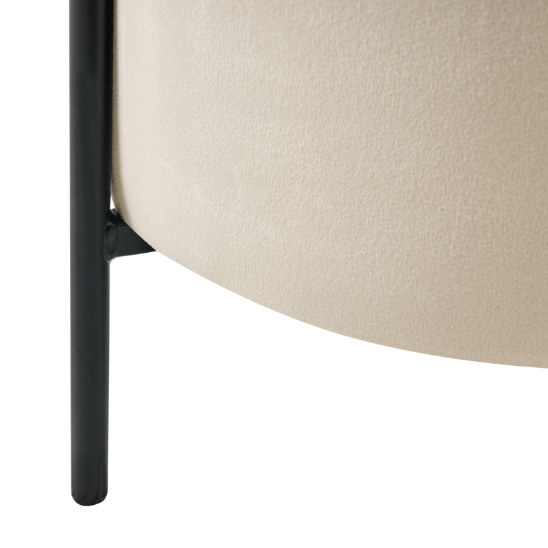 Puff Wenona - Lys beige - Møbler - Stoler & lenestoler - Krakk - Puff - Sittepuff med oppbevaring