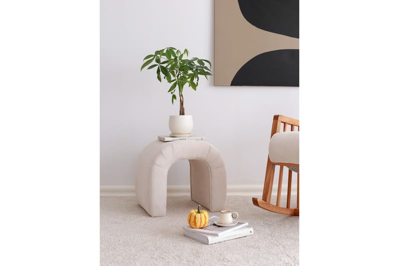 Ramdas Sittepuff 51 cm - Hvit - Møbler - Stoler & lenestoler - Krakk - Puff