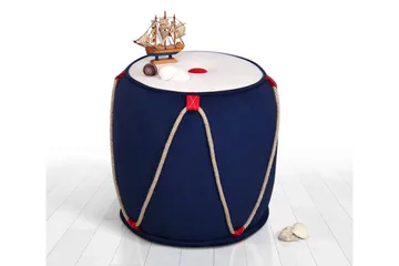 Redlands Sittepuff 42 cm - Blå - Møbler - Stoler & lenestoler - Krakk - Puff