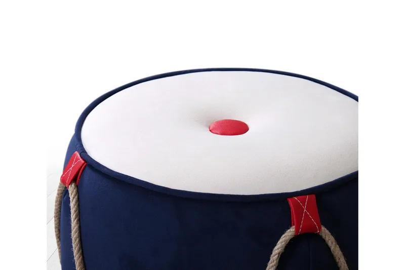 Redlands Sittepuff 42 cm - Blå - Møbler - Stoler & lenestoler - Krakk - Puff