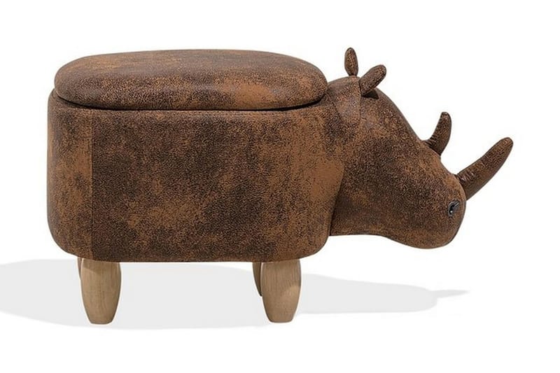 Rhino Puff 60 cm - Brun - Puff