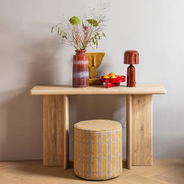 Puff Sarli 46 cm rundt - Taupe/Gul - Møbler - Stoler & lenestoler - Krakk - Puff