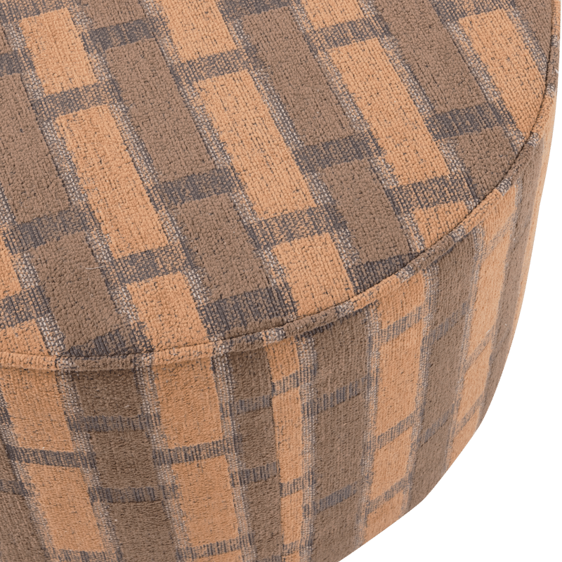 Puff Sarli 60 cm rundt - Brun/Rosa - Møbler - Stoler & lenestoler - Krakk - Puff