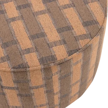 Puff Sarli 60 cm rundt - Brun/Rosa - Møbler - Stoler & lenestoler - Krakk - Puff