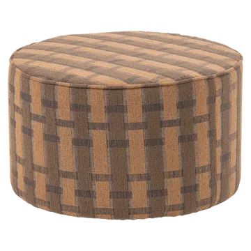 Puff Sarli 60 cm rundt - Brun/Rosa - Møbler - Stoler & lenestoler - Krakk - Puff