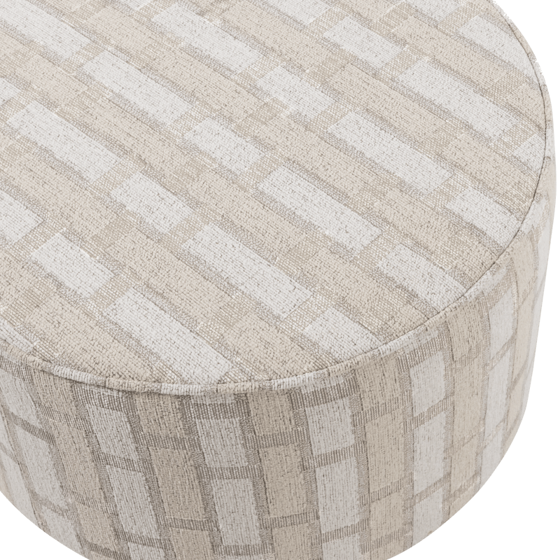 Puff Sarli 60 cm rundt - Natur/Beige - Møbler - Stoler & lenestoler - Krakk - Puff