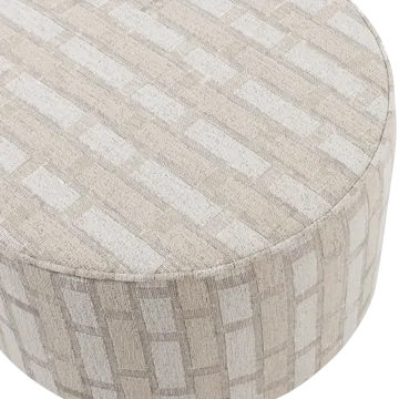 Puff Sarli 60 cm rundt - Natur/Beige - Møbler - Stoler & lenestoler - Krakk - Puff