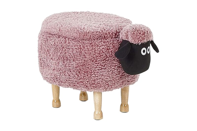 Sauepuff med oppbevaring - Rosa - Møbler - Stoler & lenestoler - Krakk - Puff