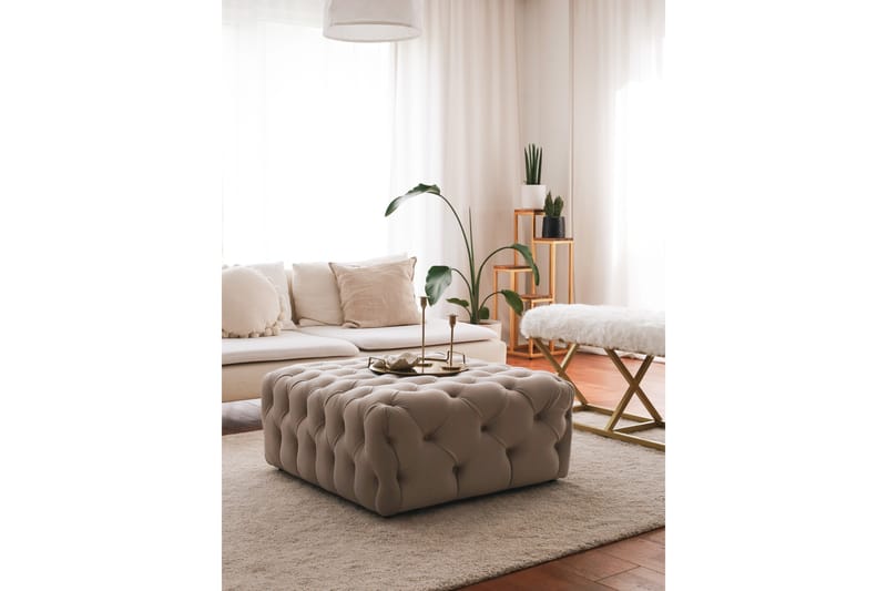 Seban Sittepuff 80 cm - Cream - Møbler - Stoler & lenestoler - Krakk - Puff