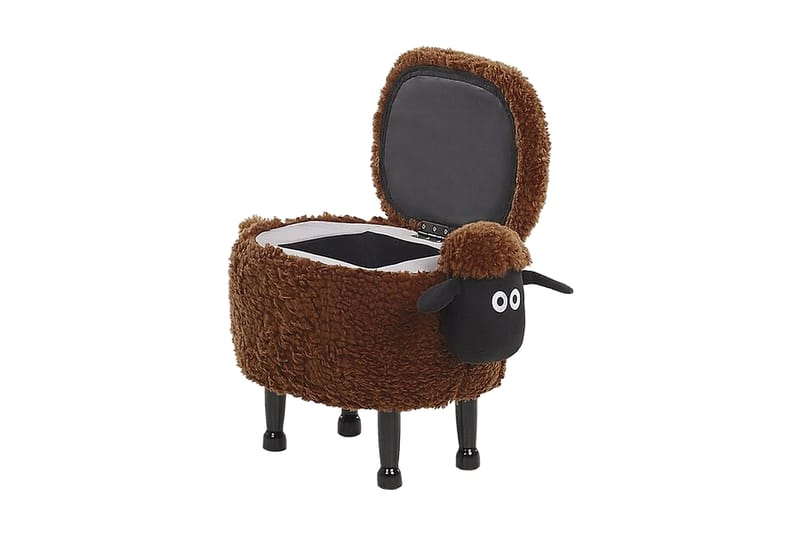 Sheep Sittepuff med Oppbevaring - Brun - Møbler - Stoler & lenestoler - Krakk - Puff