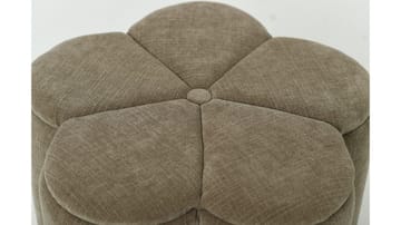 Sittepuff Viresta med Oppbevaring Ø60 cm - Beige - Møbler - Stoler & lenestoler - Krakk - Puff - Sittepuff med oppbevaring