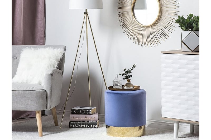 Sophia Sittepuff 39 cm - Blå - Møbler - Stoler & lenestoler - Krakk - Puff