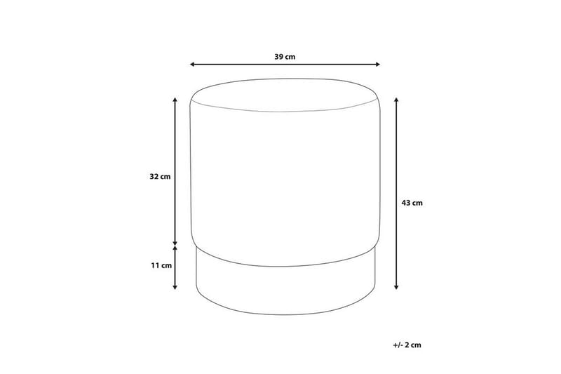 Sophia Sittepuff 39 cm - Blå - Møbler - Stoler & lenestoler - Krakk - Puff