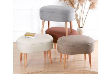 Sparks Sittepuff 63 cm - Beige - Møbler - Stoler & lenestoler - Krakk - Puff