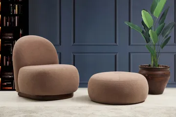 Springhill Sittepuff 55 cm - Brun - Møbler - Stoler & lenestoler - Krakk - Puff