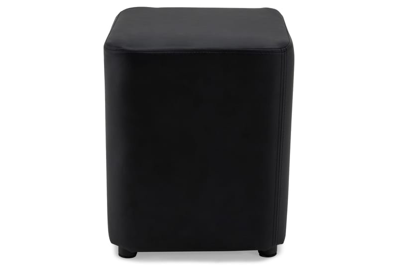 Square Puff Lær - Svart - Møbler - Stoler & lenestoler - Krakk - Puff
